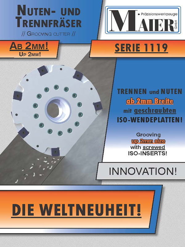 Maier Serie 1119 - Groef- en Trennfrezen voor Precisie Metaalbewerking
