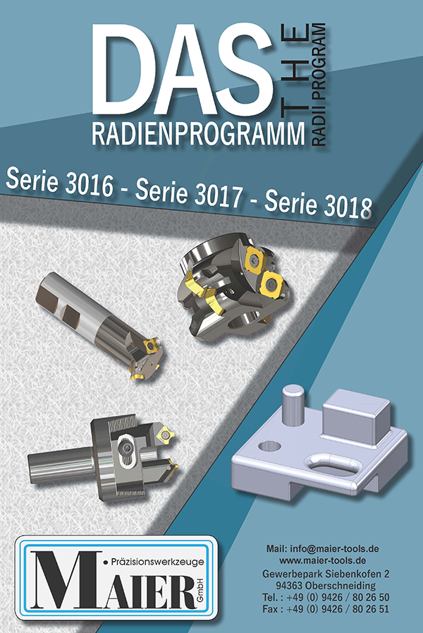 Maier Radienprogramm - Gereedschappen voor Radiusbewerking en Frezen